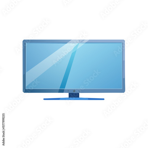 Television Icon Isolated on a Transparent Background 