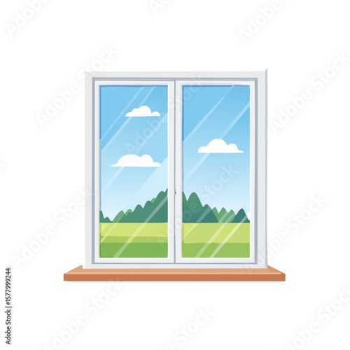 Window Icon Isolated on a T...