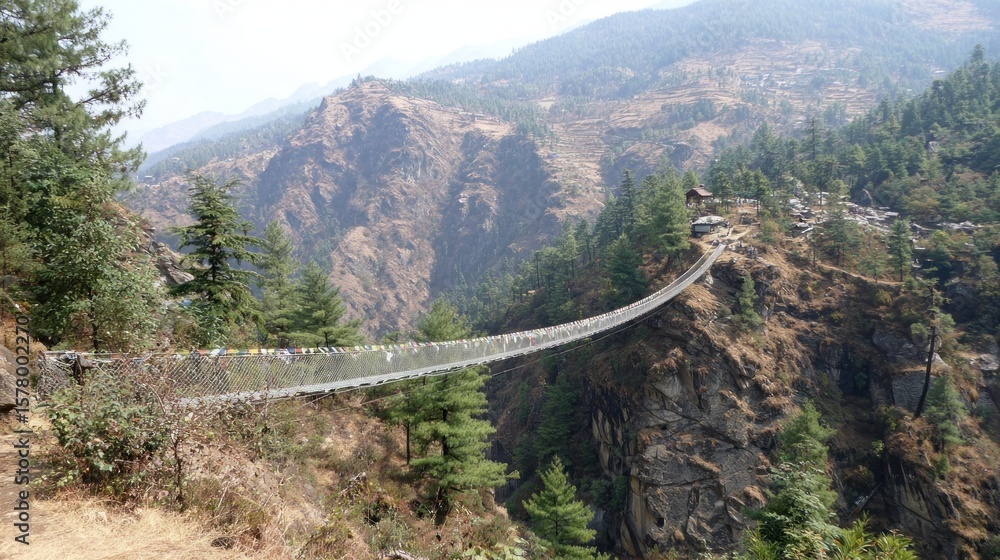 Mountain suspension bridge Mountain suspension bridge