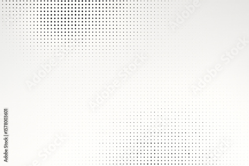 Abstract Halftone Dot Pattern on White-to-Gray Gradient – Minimal Tech Background for Digital Interfaces and Overlays