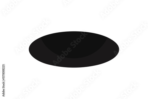 Recessed Lighting Fixture  Oval Black Ceiling Light Design