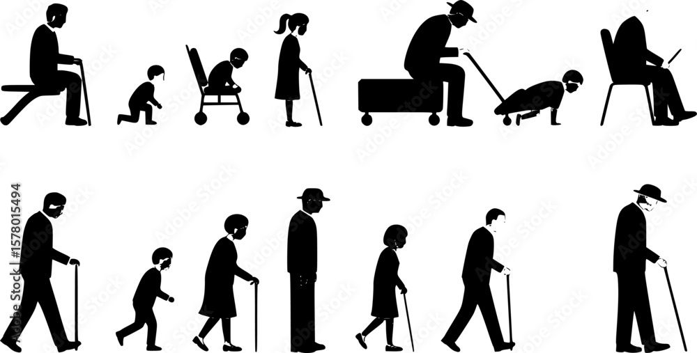 Obraz premium collection isolated on white background