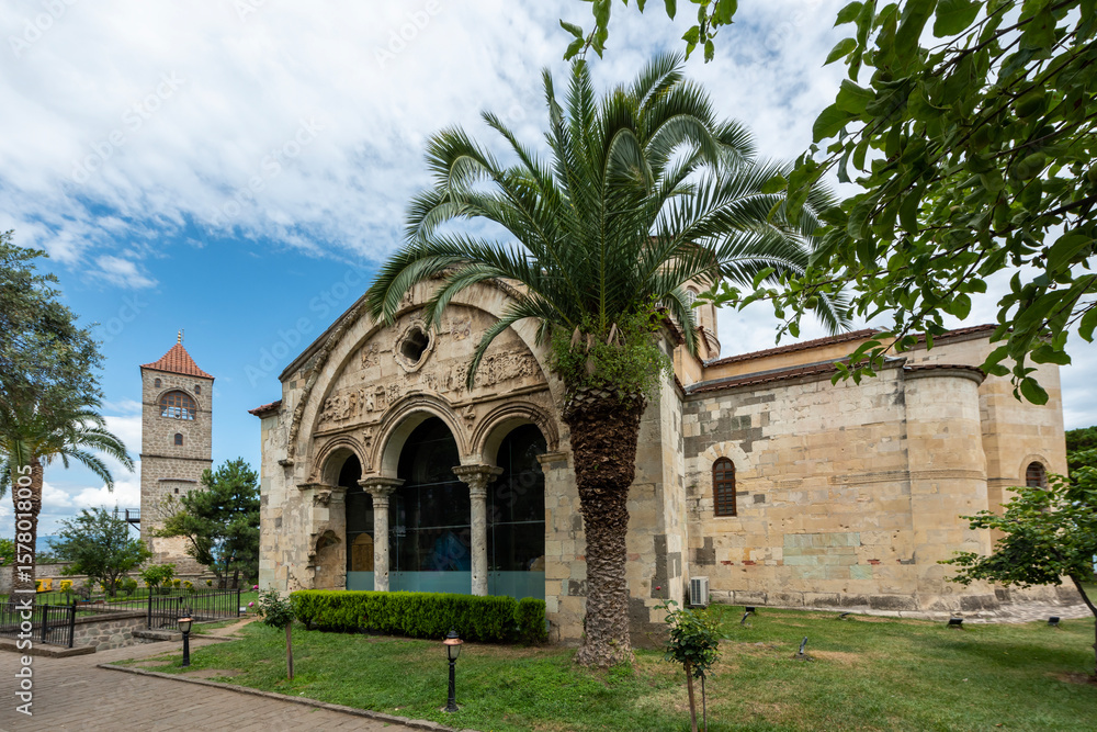Fototapeta premium Trabzon Hagia Sophia mosque was built as a church in the Middle Ages. It was previously used as the Hagia Sophia church, and was later converted into a mosque. 
