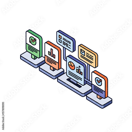 Multiple screens with app performance monitoring.