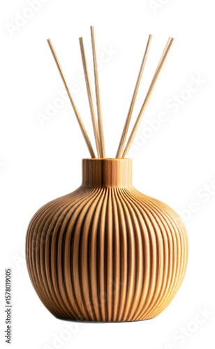 Fragrance Diffuser for Aromatherapy and Home Decor - Isolated on White Background
