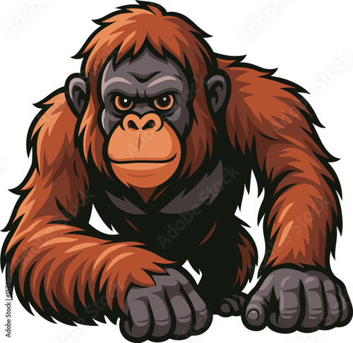 オランウータンのイラスト