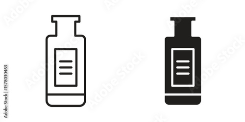 Olive oil icon symbol set in black. line and flat icons