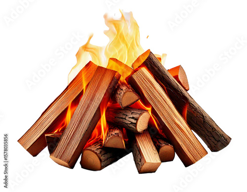 Wallpaper Mural Campfire isolated on white background png Torontodigital.ca