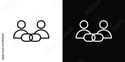 Affiliate link icon in vector. Logotype