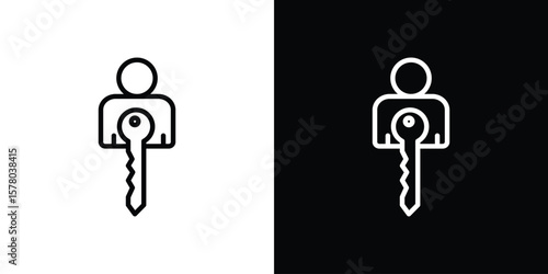 Authentication icon in vector. Logotype