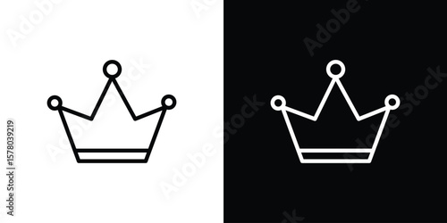 Crown icon in vector. Logotype
