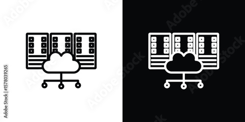 Data center icon in vector. Logotype