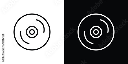 DVD icon in vector. Logotype