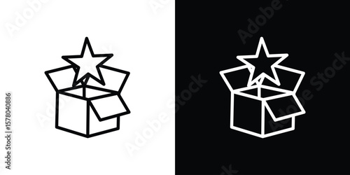 New product icon in vector. Logotype