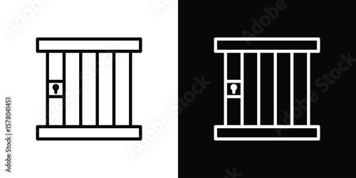 Prison icon in vector. Logotype