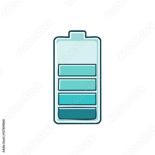 Low Battery Icon Digital Device Power Indicator Status Symbol