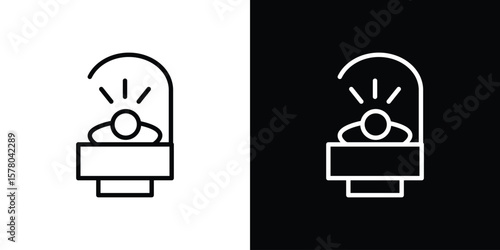 Solarium icon in vector. Logotype