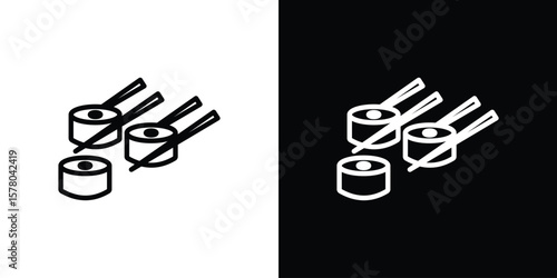 Sushi icon in vector. Logotype