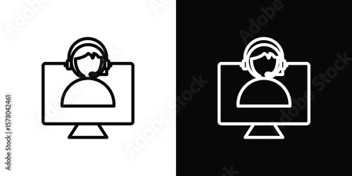 Tech support icon in vector. Logotype