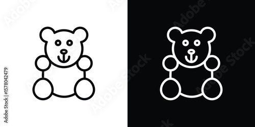Teddy bear icon in vector. Logotype