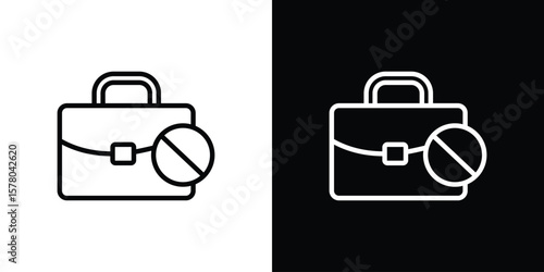 Unemployment icon in vector. Logotype