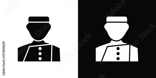 Concierge icon symbol. Vector icon in trendy flat design