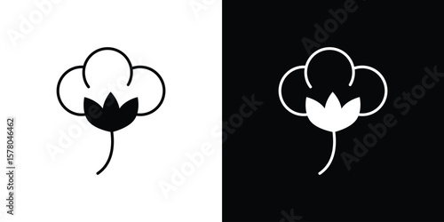 Cotton icon symbol. Vector icon in trendy flat design
