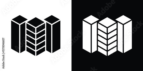 Data center icon symbol. Vector icon in trendy flat design