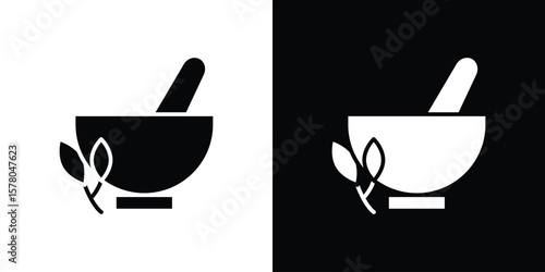 Herbal medicine icon symbol. Vector icon in trendy flat design