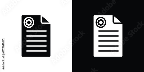 License icon symbol. Vector icon in trendy flat design