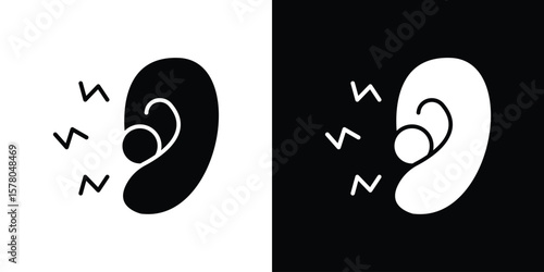 Otitis icon symbol. Vector icon in trendy flat design
