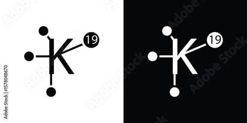 Potassium icon symbol. Vector icon in trendy flat design