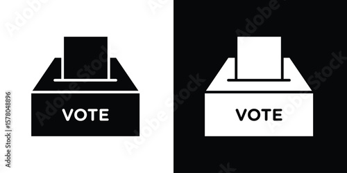 Referendum icon symbol. Vector icon in trendy flat design