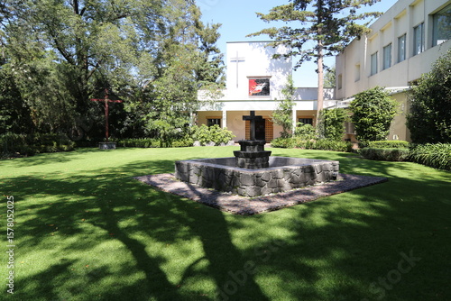 fountain in the garden