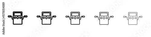 Dialysis icon line art vector collection on white background