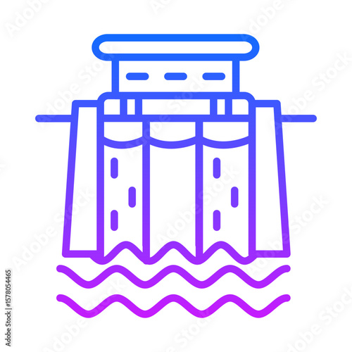 Dam Vector Icons