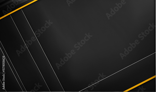 modern abstract black yello...
