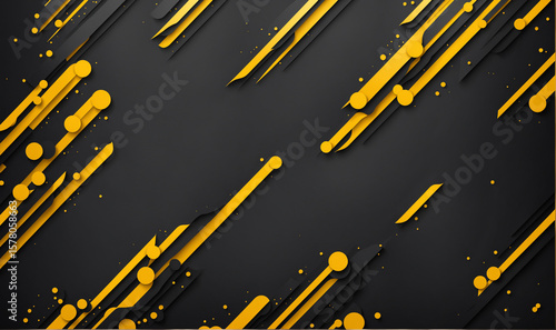 dynamic abstract yellow bla...