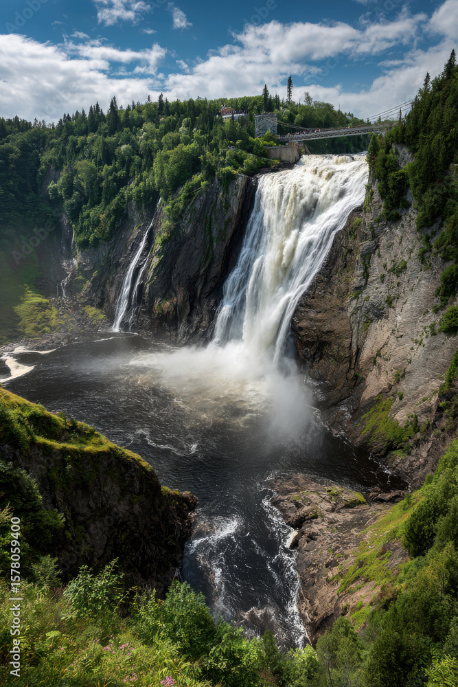 Fototapeta premium stunning summer landscapes showcasing vibrant nature of canada across different cities