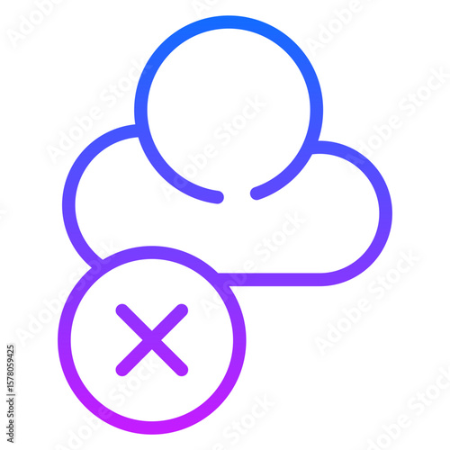 Cloud Inaccessible Vector Icons
