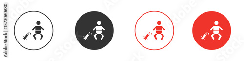 Baby Vaccination icon pack. Clipart Vector design
