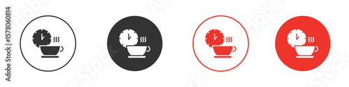 Break icon pack. Clipart Vector design