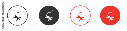 Bungee jumping icon pack. Clipart Vector design