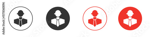 Businessman icon pack. Clipart Vector design