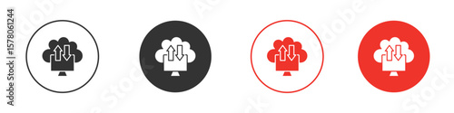 Cloud computing icon pack. Clipart Vector design