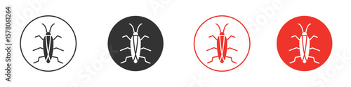 Cockroach icon pack. Clipart Vector design