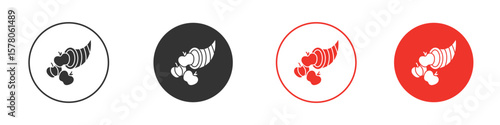 Cornucopia icon pack. Clipart Vector design