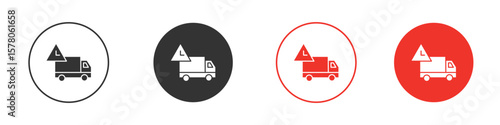Delivery delay icon pack. Clipart Vector design