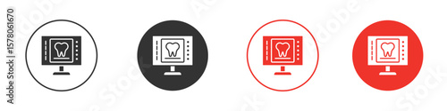 Dental X ray icon pack. Clipart Vector design
