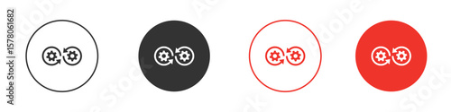 Devops icon pack. Clipart Vector design